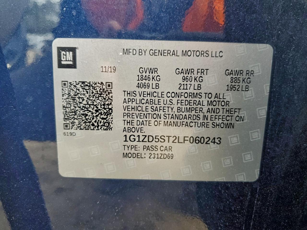 2020 CHEVROLET MALIBU LT photo 12