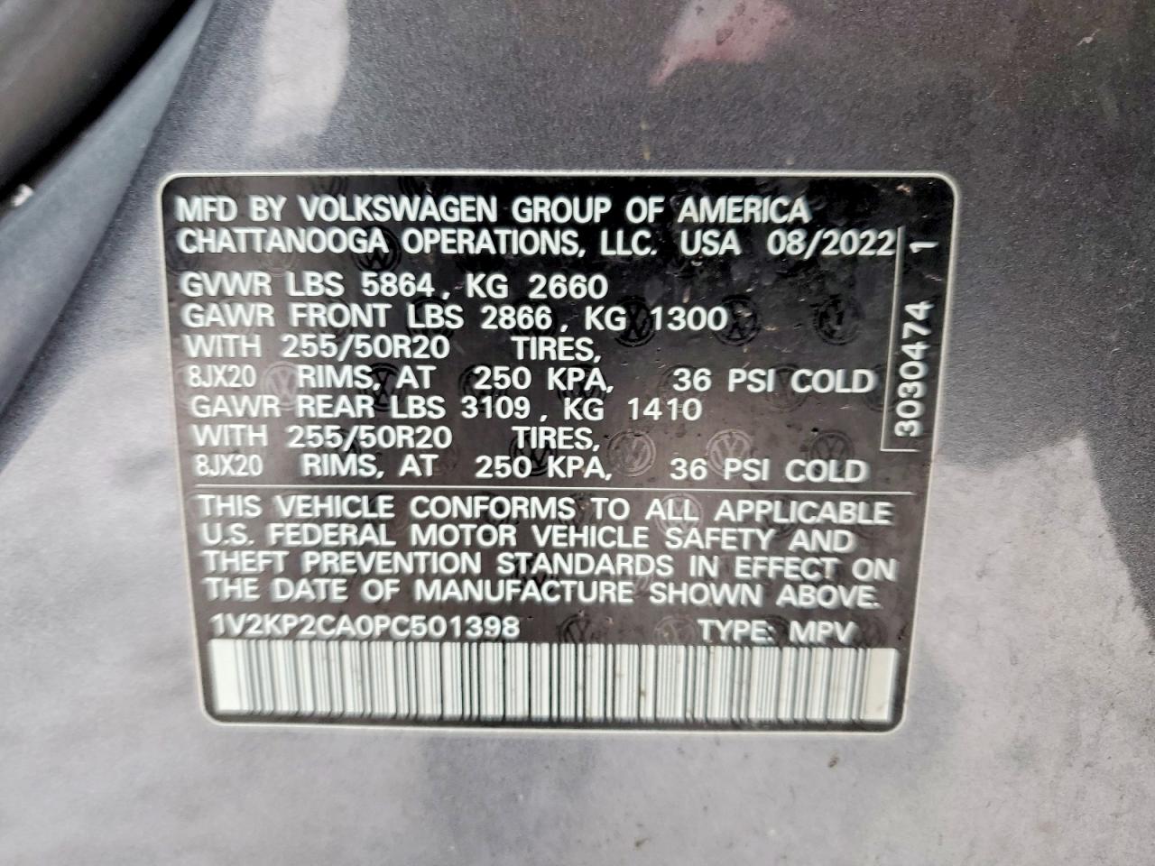 2023 VOLKSWAGEN ATLAS SE photo 13