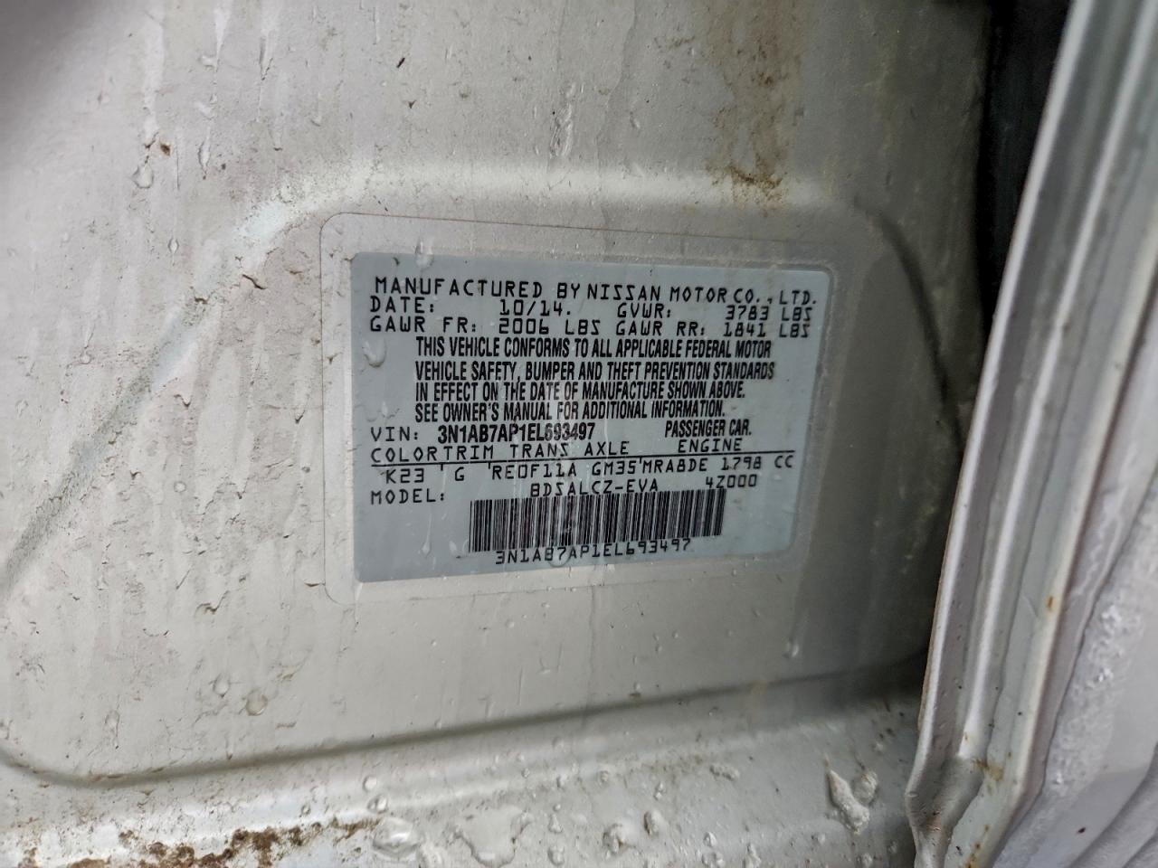 2014 NISSAN SENTRA S photo 23