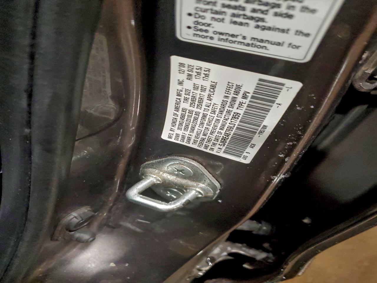 2009 HONDA CR-V EXL photo 14