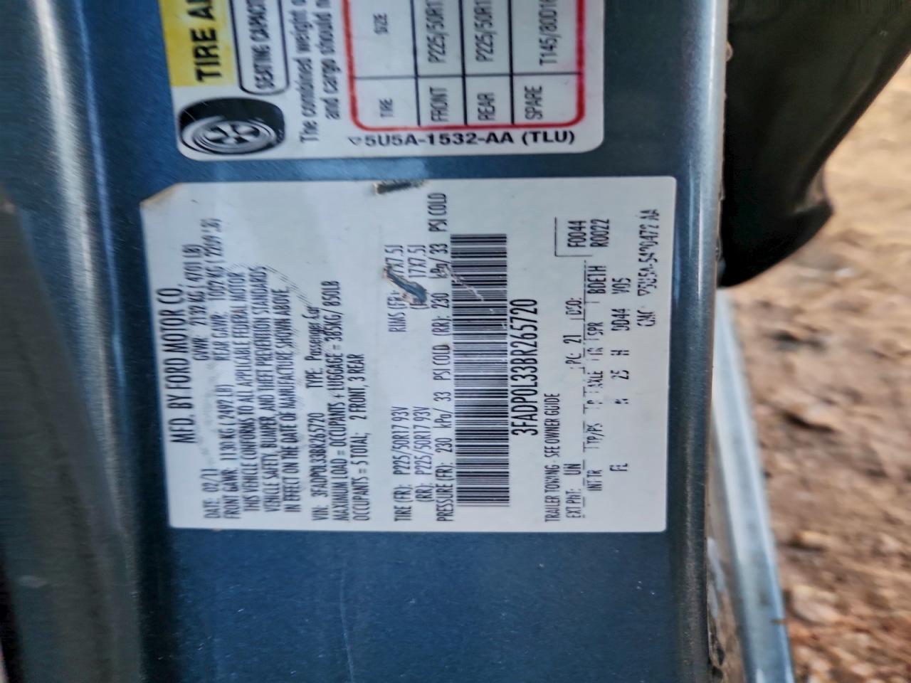 2011 FORD FUSION HYBRID photo 23