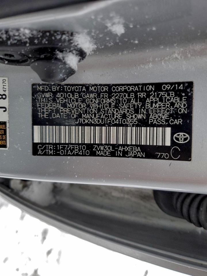 2015 TOYOTA PRIUS photo 23