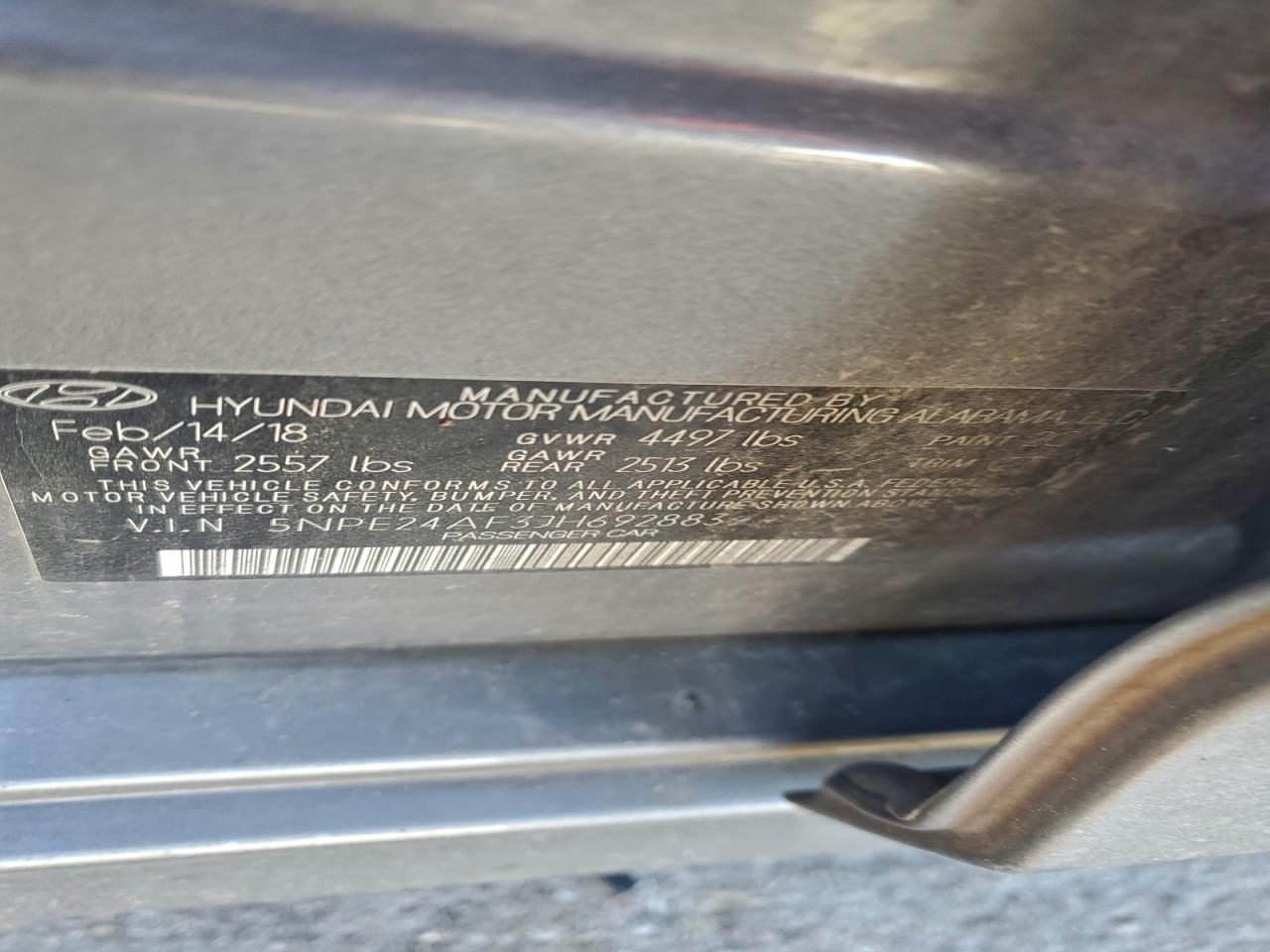 2018 HYUNDAI SONATA SE photo 23