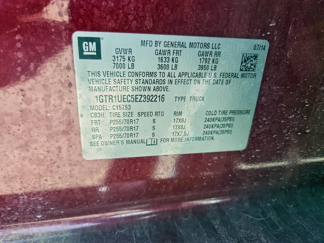 2014 GMC SIERRA C1500 SLE photo 12