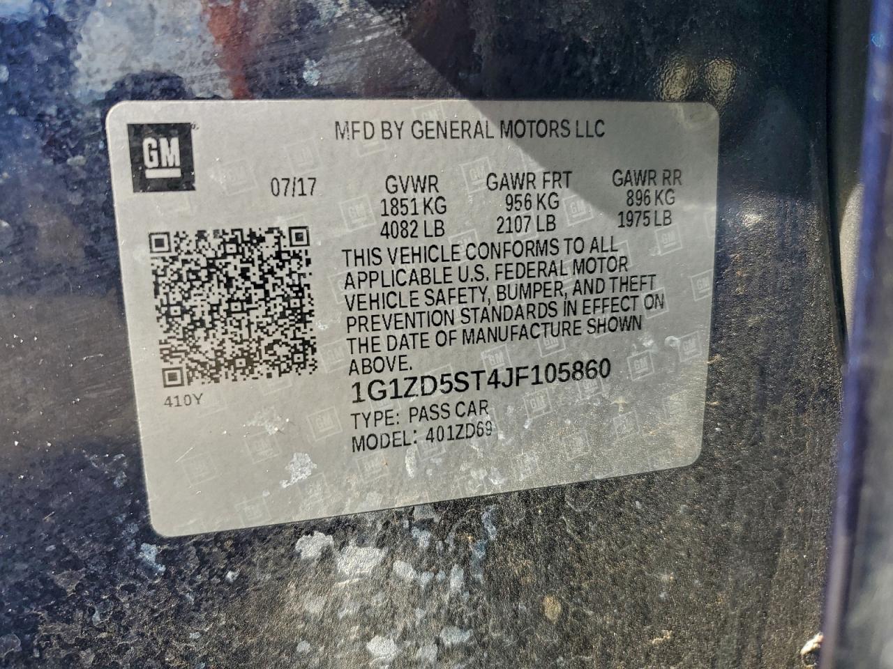 2018 CHEVROLET MALIBU LT photo 34