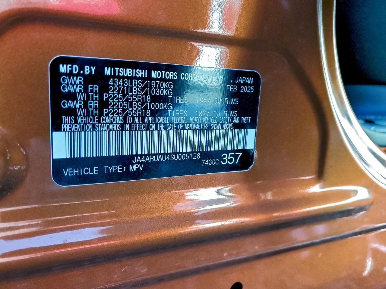 2025 MITSUBISHI OUTLANDER SPORT S photo 40