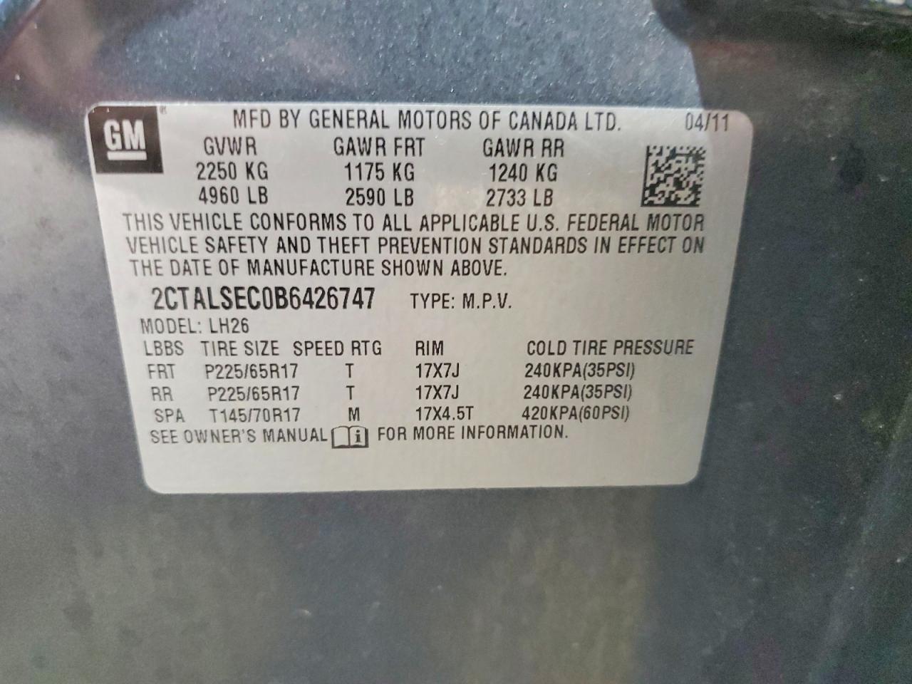 2011 GMC TERRAIN SLE photo 13