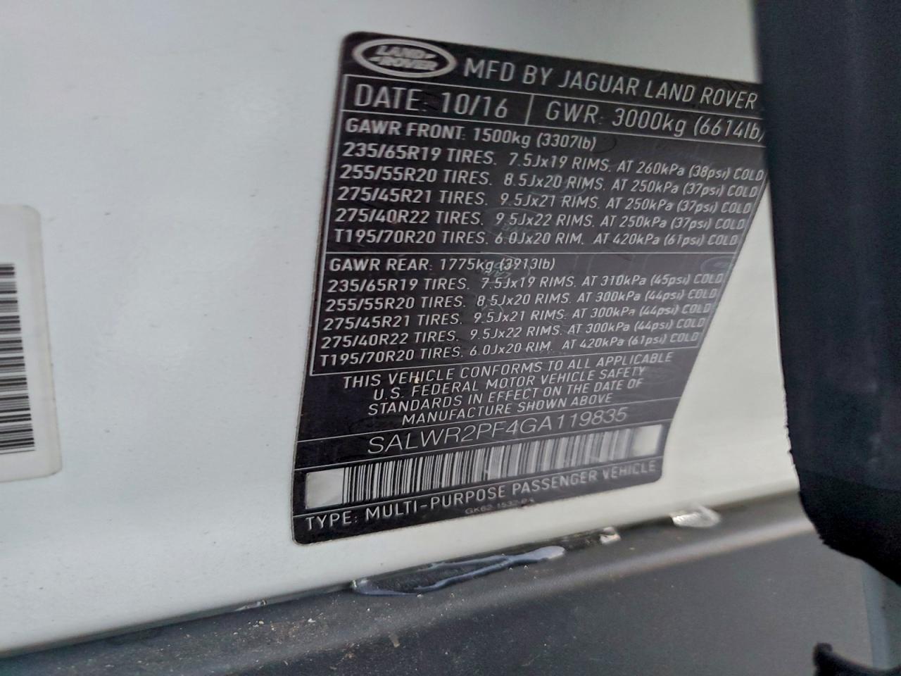 2016 LAND ROVER RANGE ROVER SPORT HSE photo 12