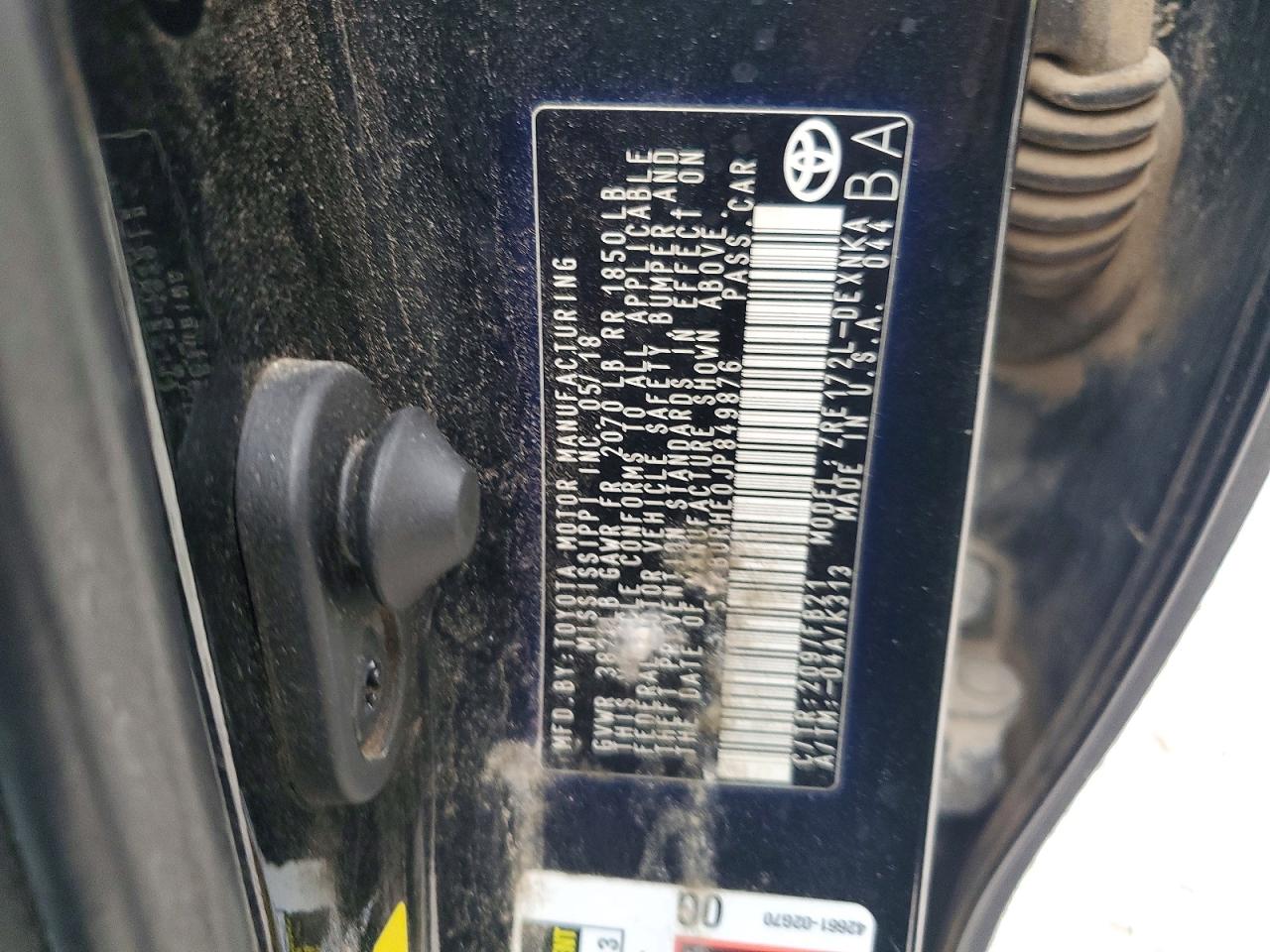 2018 TOYOTA COROLLA LE photo 13