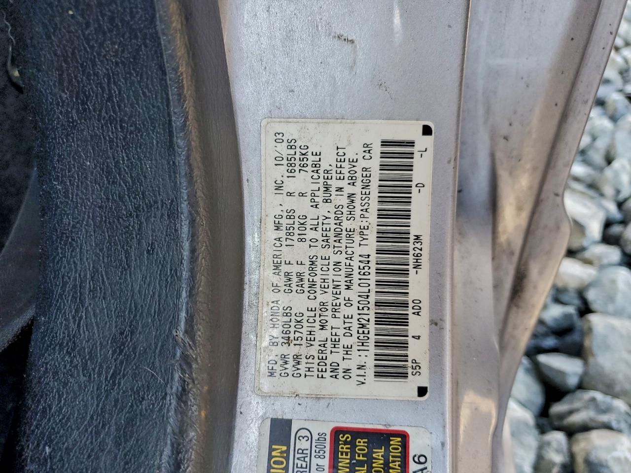2004 HONDA CIVIC LX photo 34