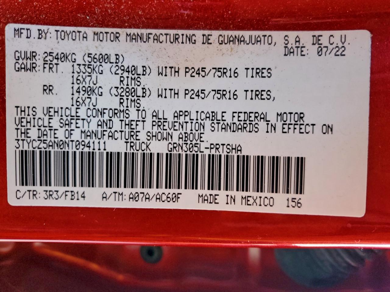 2022 TOYOTA TACOMA DOUBLE CAB photo 13
