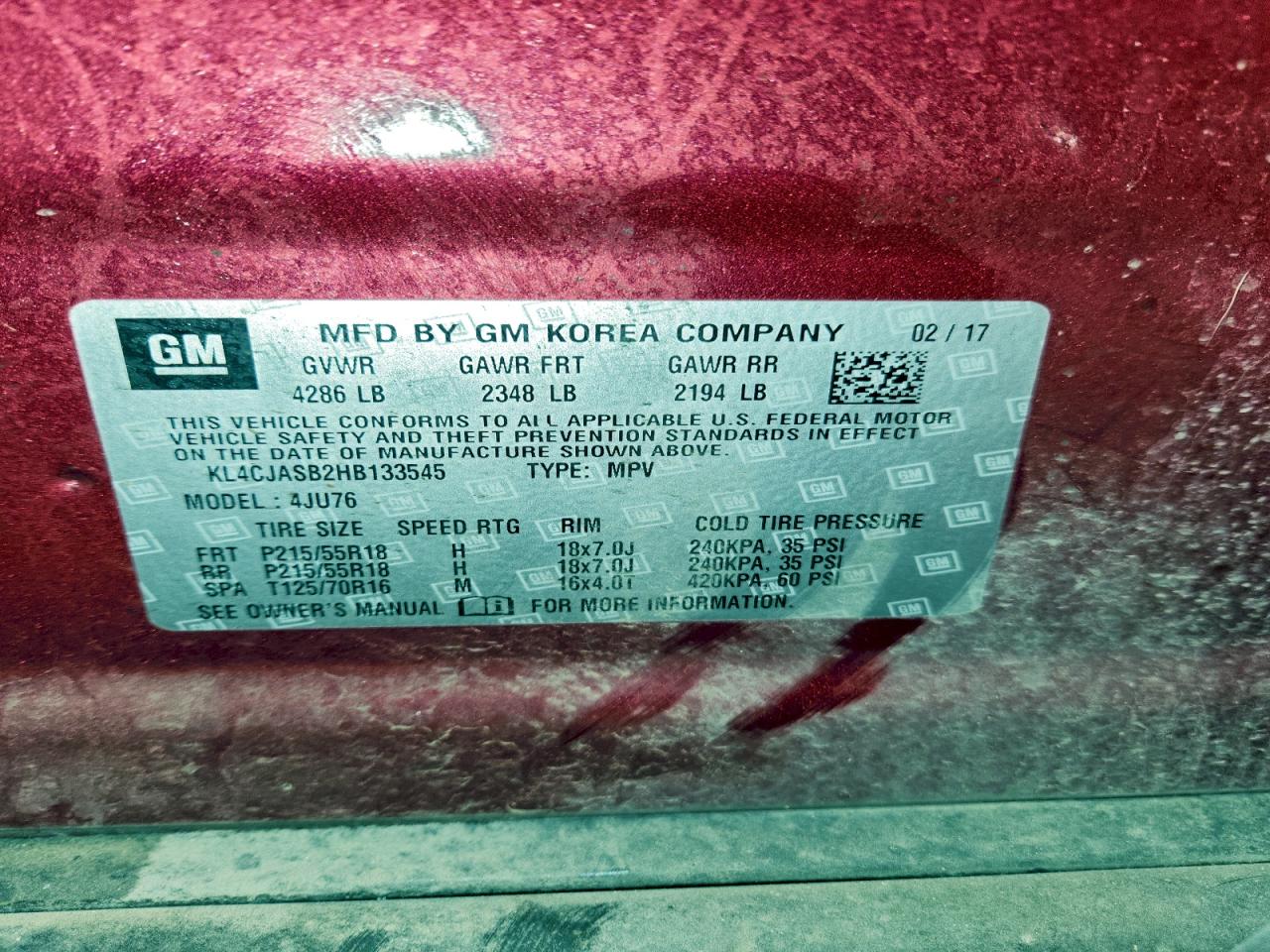 2017 BUICK ENCORE PREFERRED photo 12