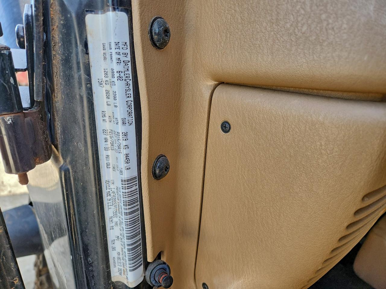 2002 JEEP WRANGLER / TJ X photo 12