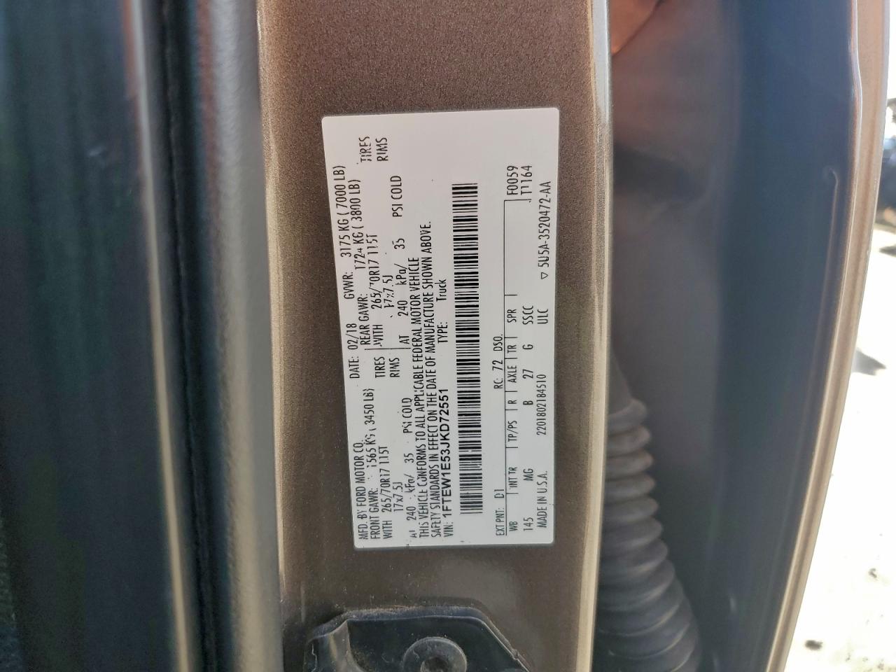 2018 FORD F150 SUPERCREW photo 12