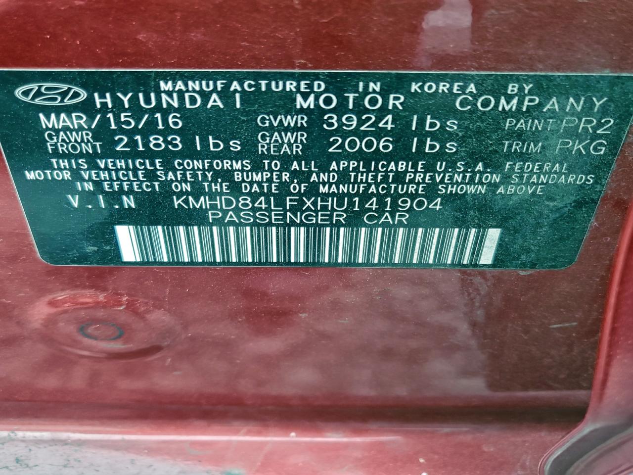 2017 HYUNDAI ELANTRA SE photo 23