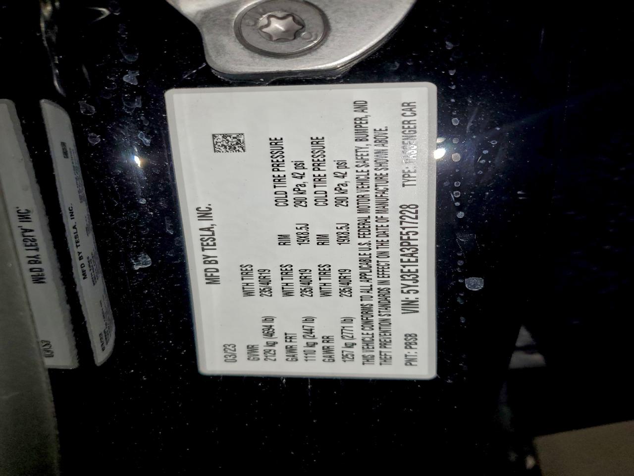 2023 TESLA MODEL 3 photo 23