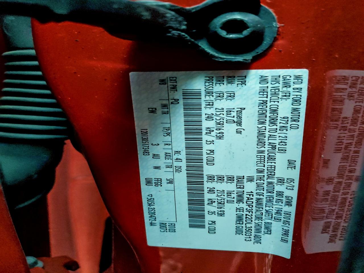 2013 FORD FOCUS SE photo 12
