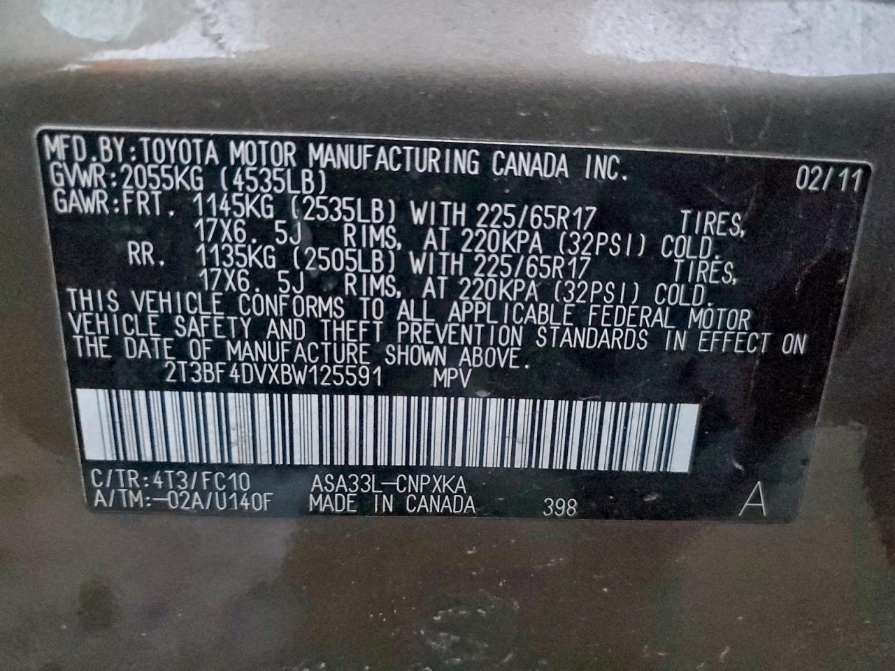 2011 TOYOTA RAV4 photo 25
