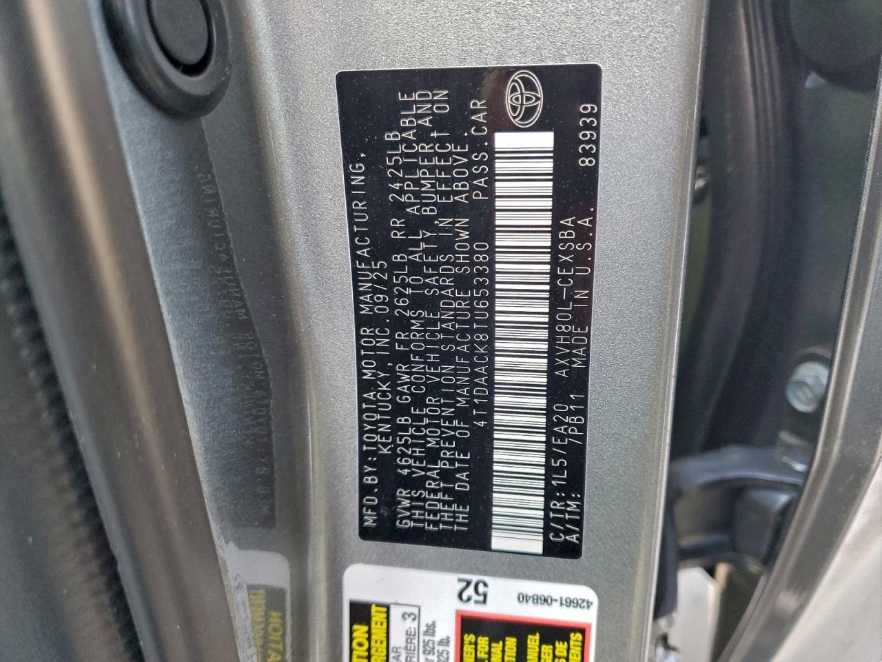 2026 TOYOTA CAMRY XSE photo 23