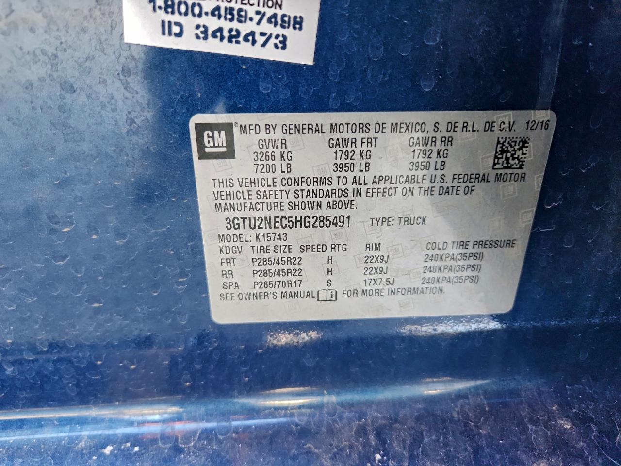 2017 GMC SIERRA K1500 SLT photo 12