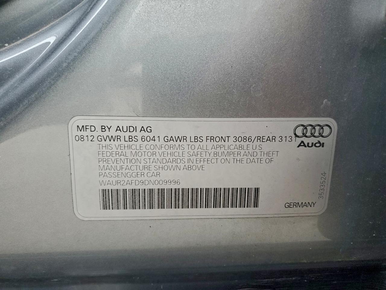 2013 AUDI A8 L QUATTRO photo 12