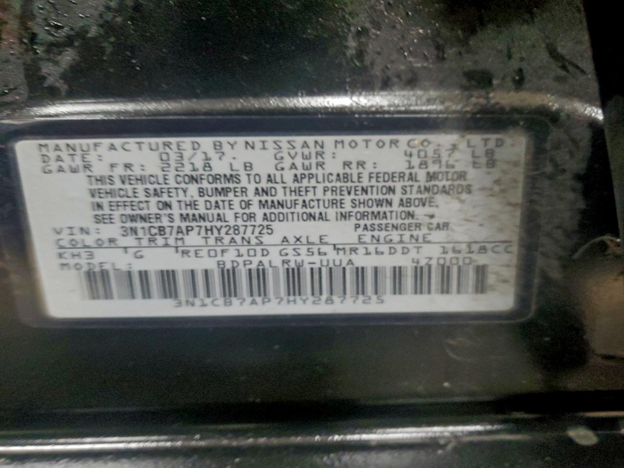 2017 NISSAN SENTRA SR TURBO photo 13
