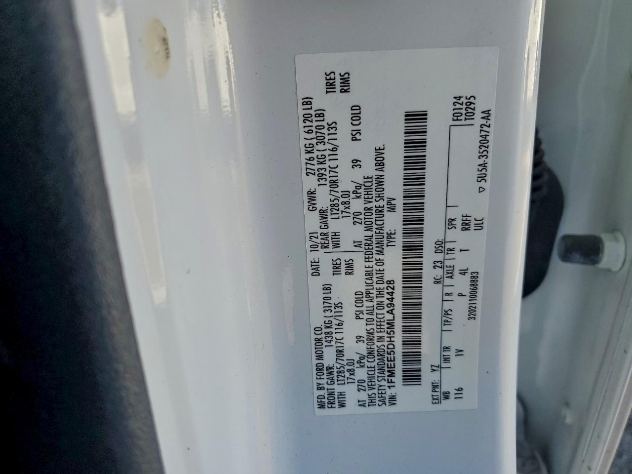 2021 FORD BRONCO BASE photo 13