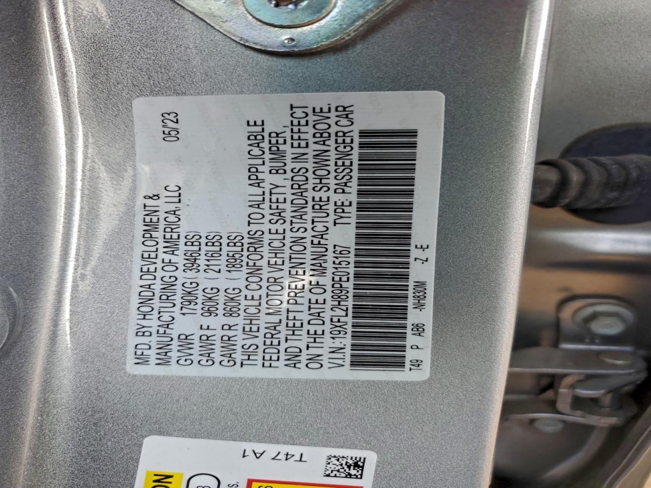 2023 HONDA CIVIC SPORT photo 12