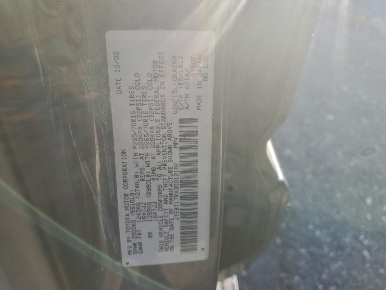 2003 TOYOTA 4RUNNER LIMITED photo 25