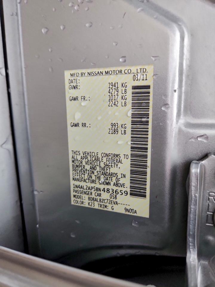 2011 NISSAN ALTIMA BASE photo 25