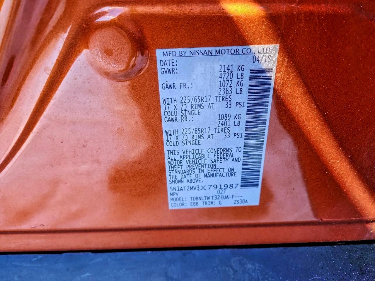2018 NISSAN ROGUE S photo 27