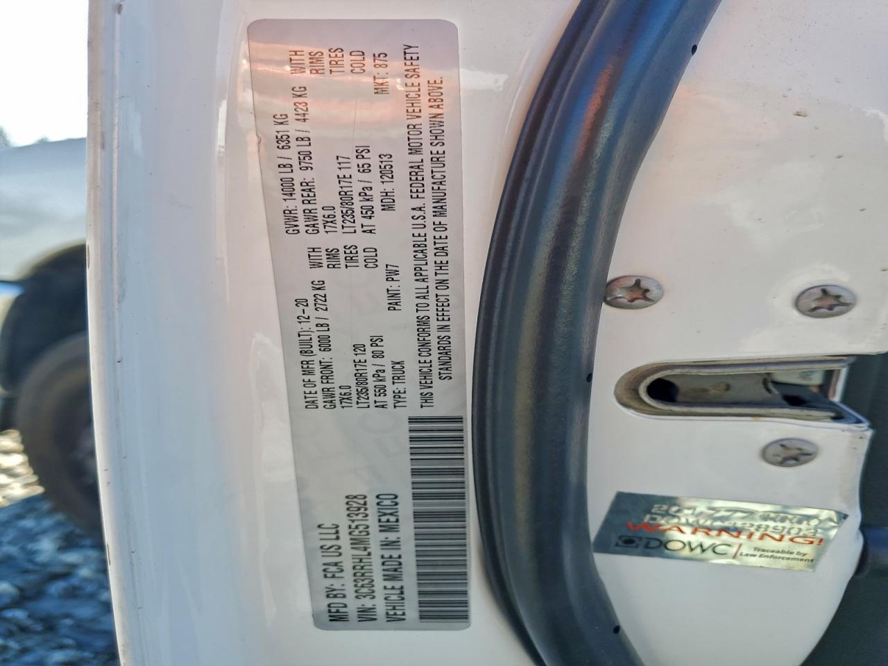 2021 RAM 3500 BIG HORN photo 12