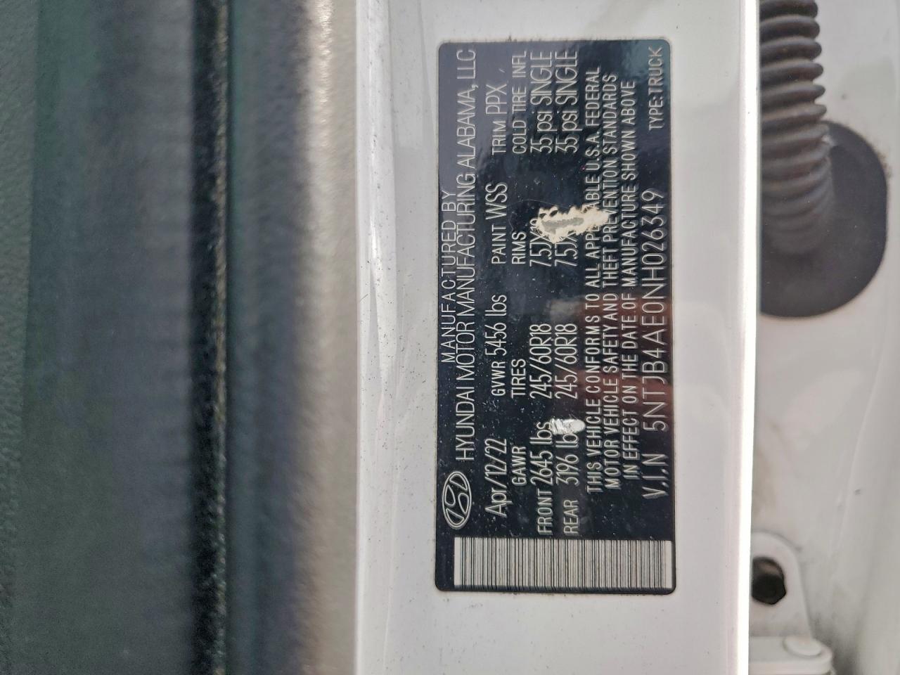 2022 HYUNDAI SANTA CRUZ SEL photo 13