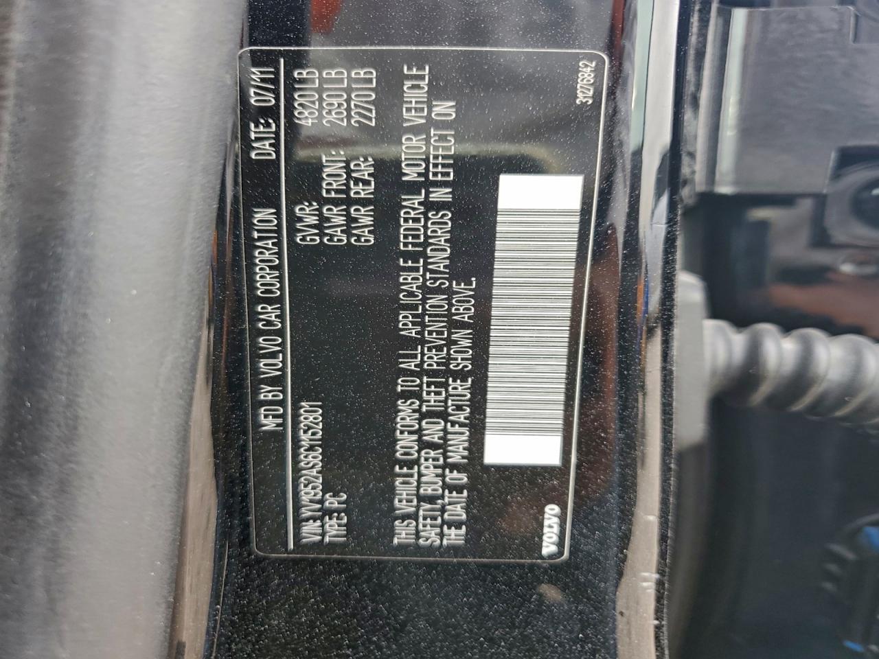2012 VOLVO S80 3.2 photo 34