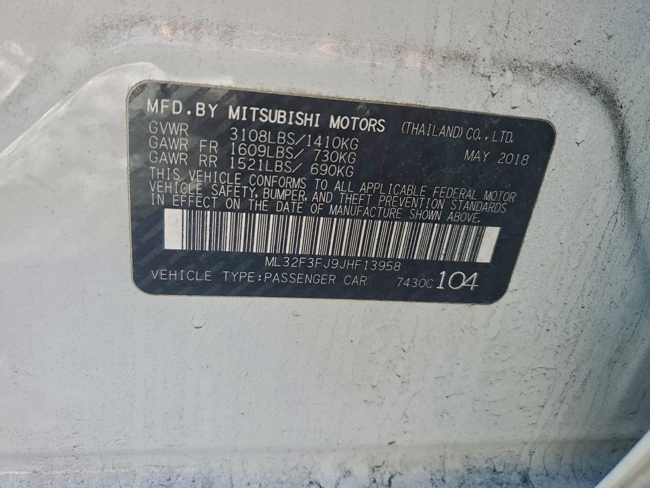 2018 MITSUBISHI MIRAGE G4 ES photo 34