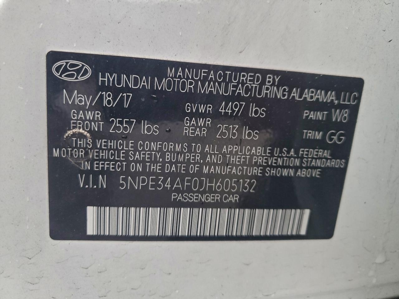 2018 HYUNDAI SONATA SPORT photo 34