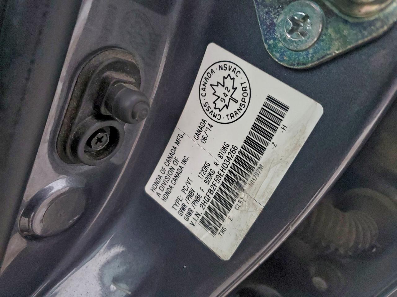 2014 HONDA CIVIC LX photo 13