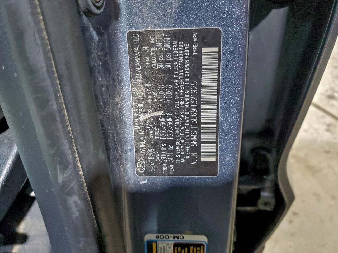 2009 HYUNDAI SANTA FE SE photo 37