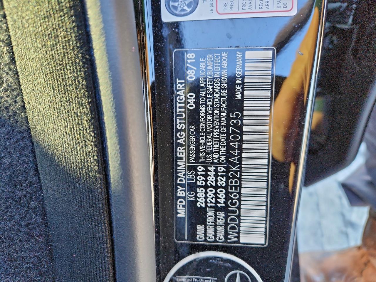 2019 MERCEDES-BENZ S 450 4MATIC photo 12