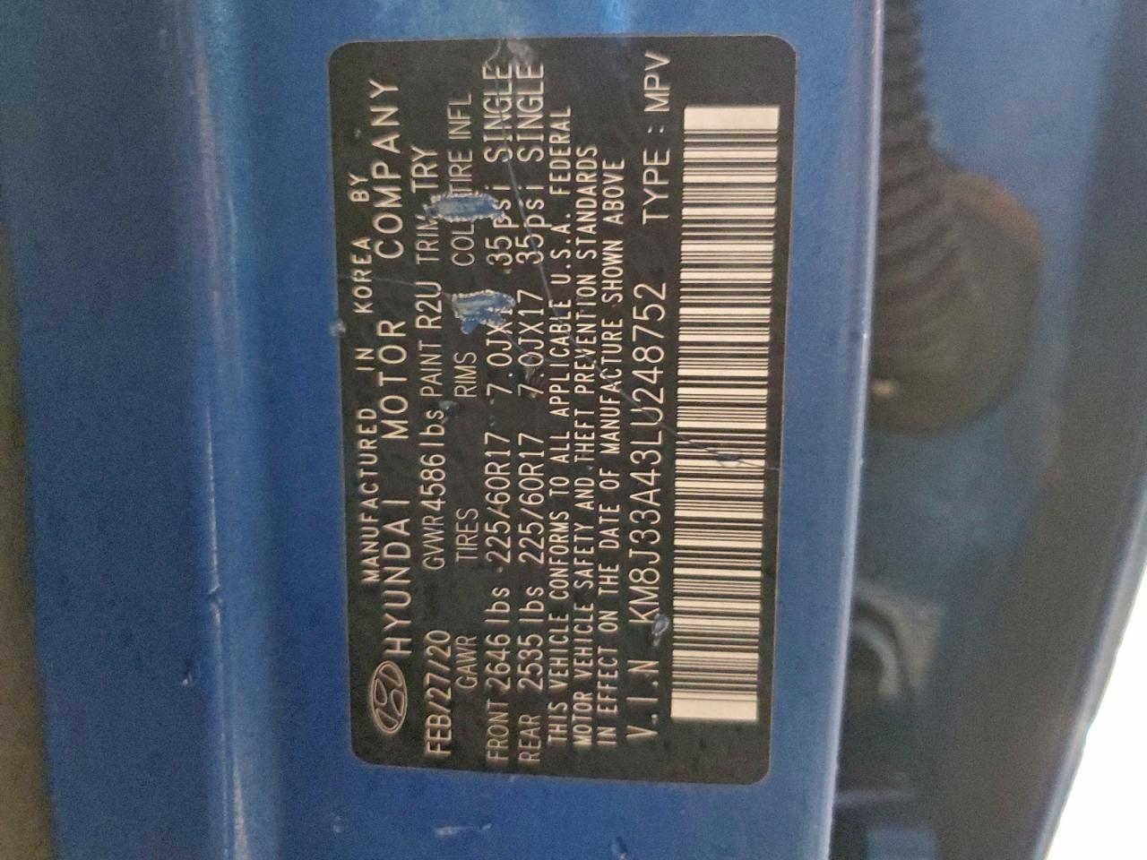 2020 HYUNDAI TUCSON VALUE photo 12