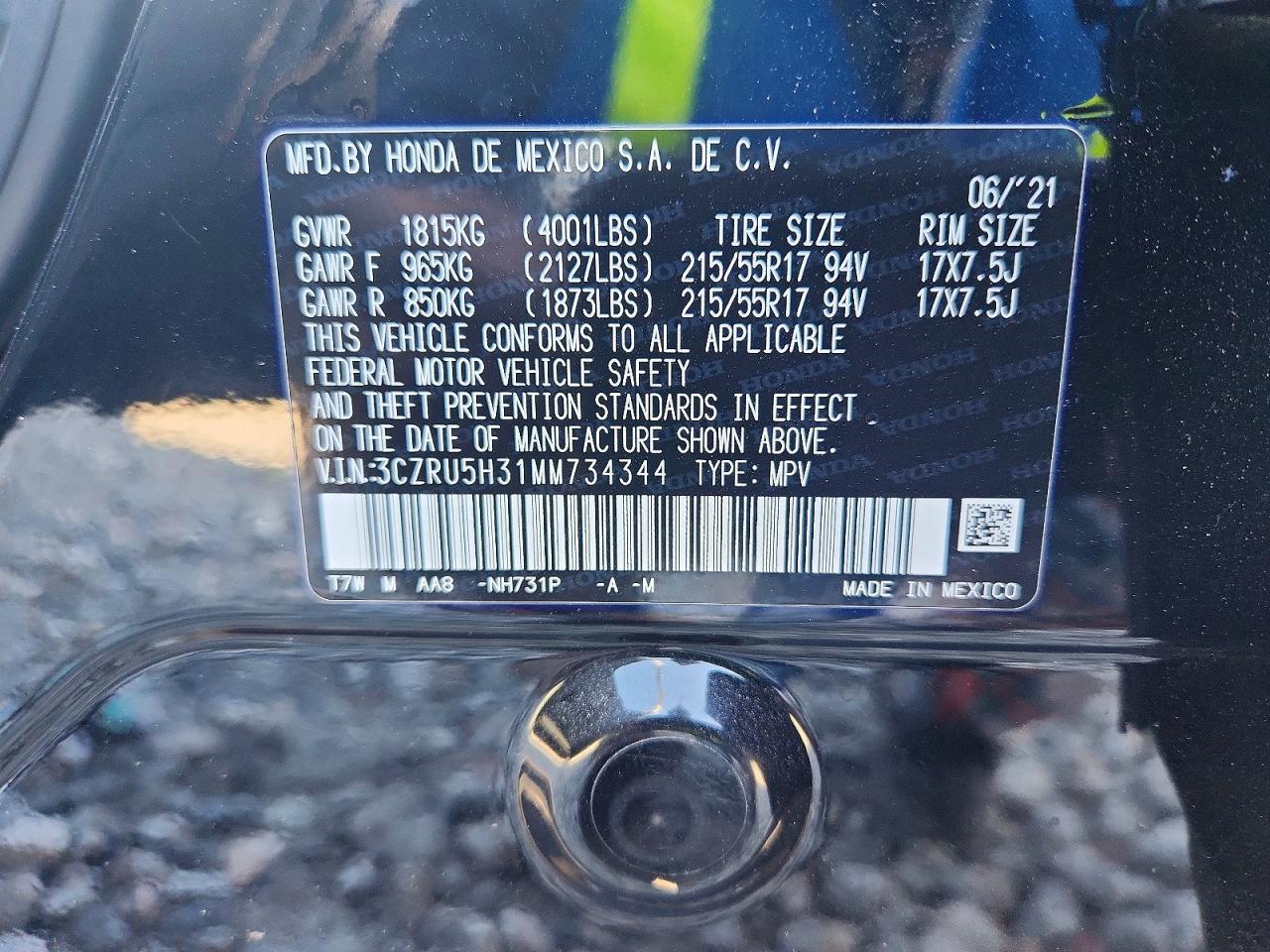 2021 HONDA HR-V LX photo 13