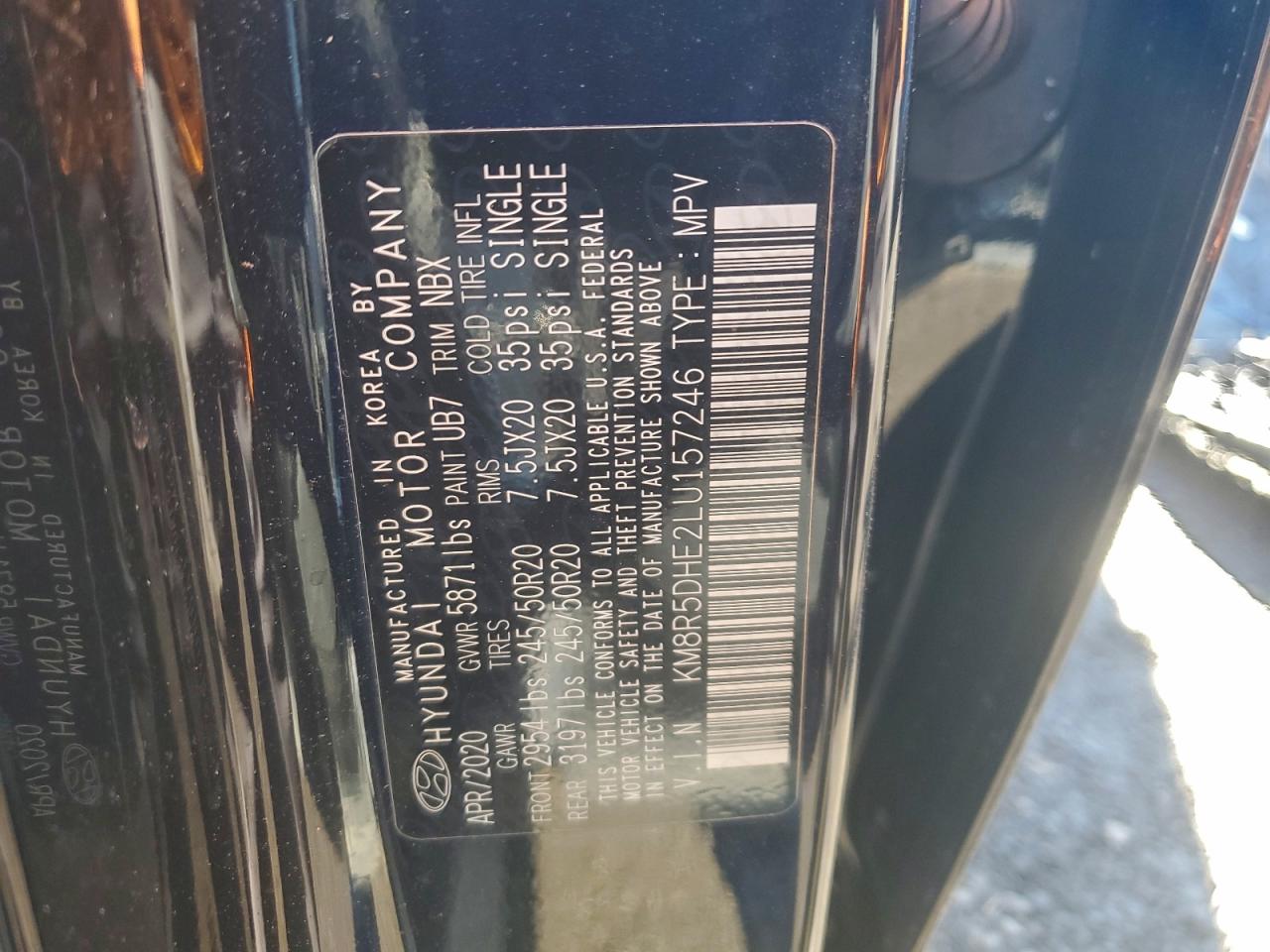 2020 HYUNDAI PALISADE LIMITED photo 25