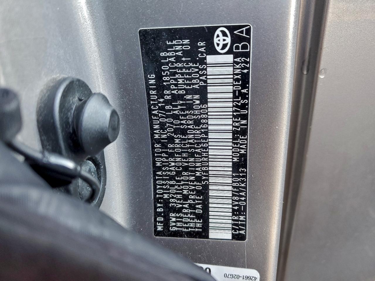 2014 TOYOTA COROLLA LE photo 23