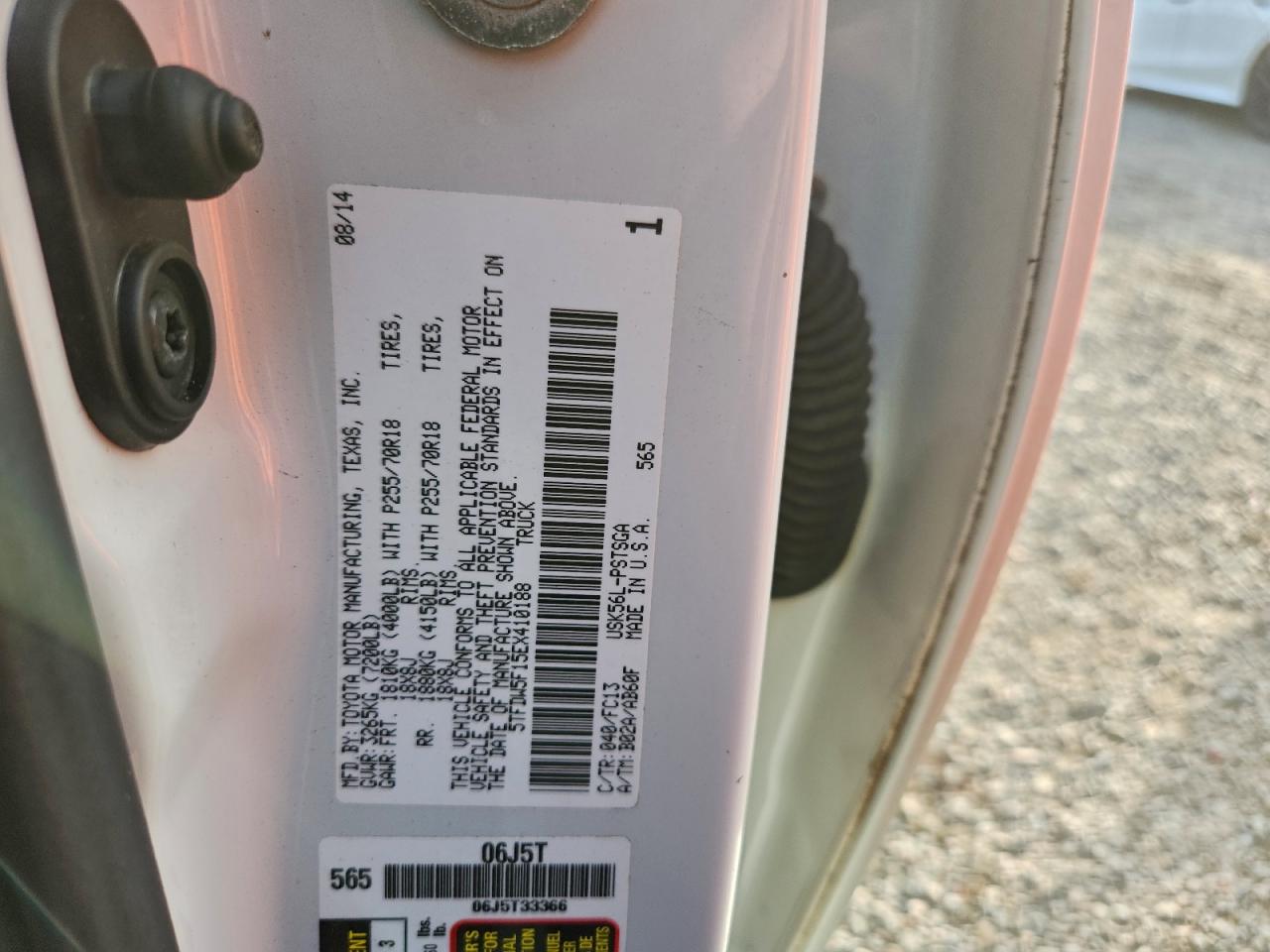 2014 TOYOTA TUNDRA CREWMAX SR5 photo 25