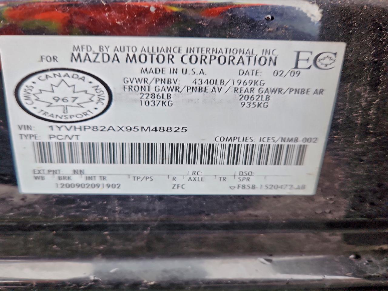 2009 MAZDA 6 I photo 12