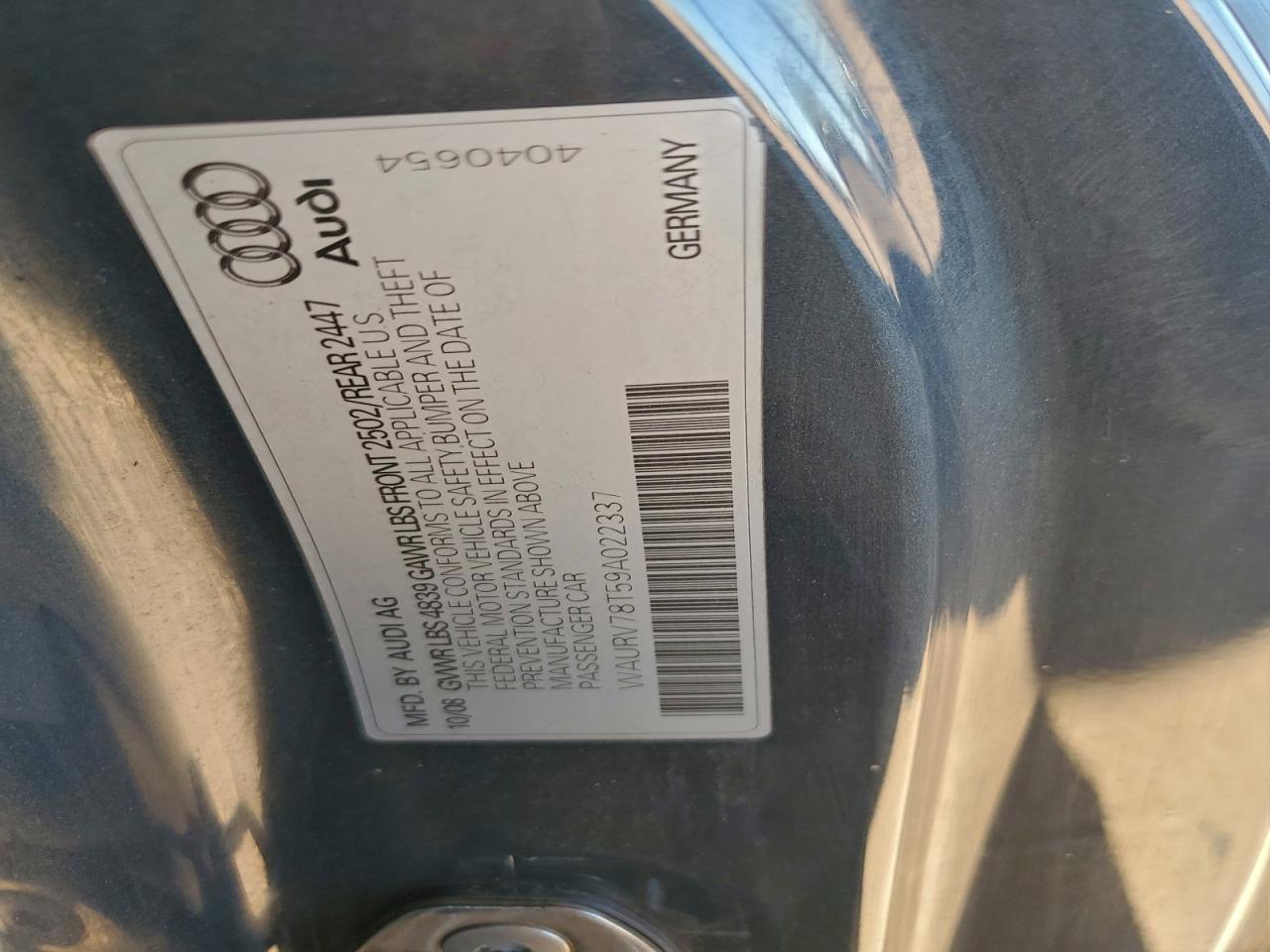2009 AUDI S5 QUATTRO photo 23