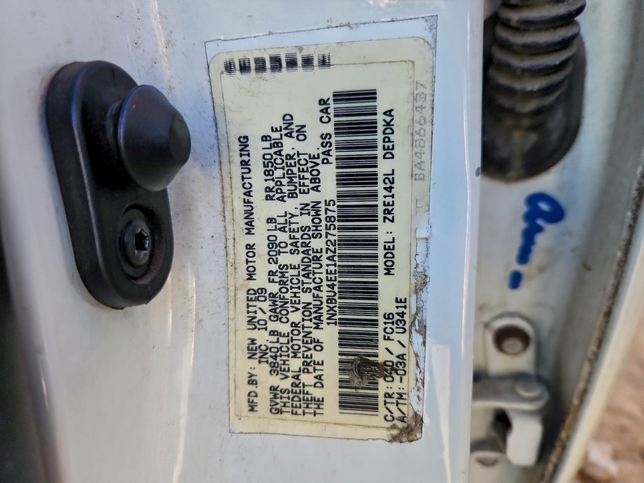 2010 TOYOTA COROLLA BASE photo 23