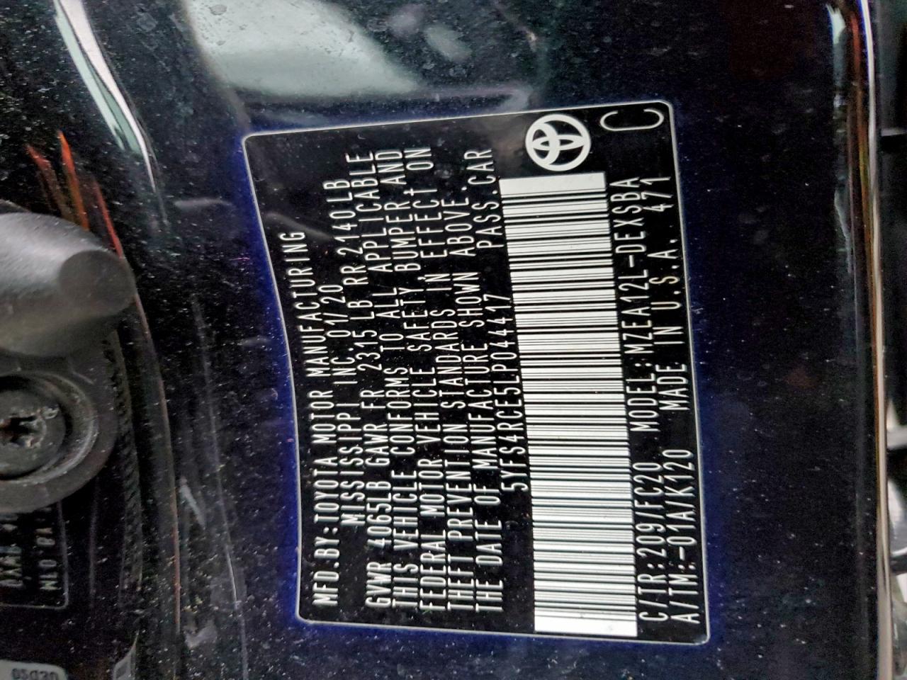 2020 TOYOTA COROLLA SE photo 23