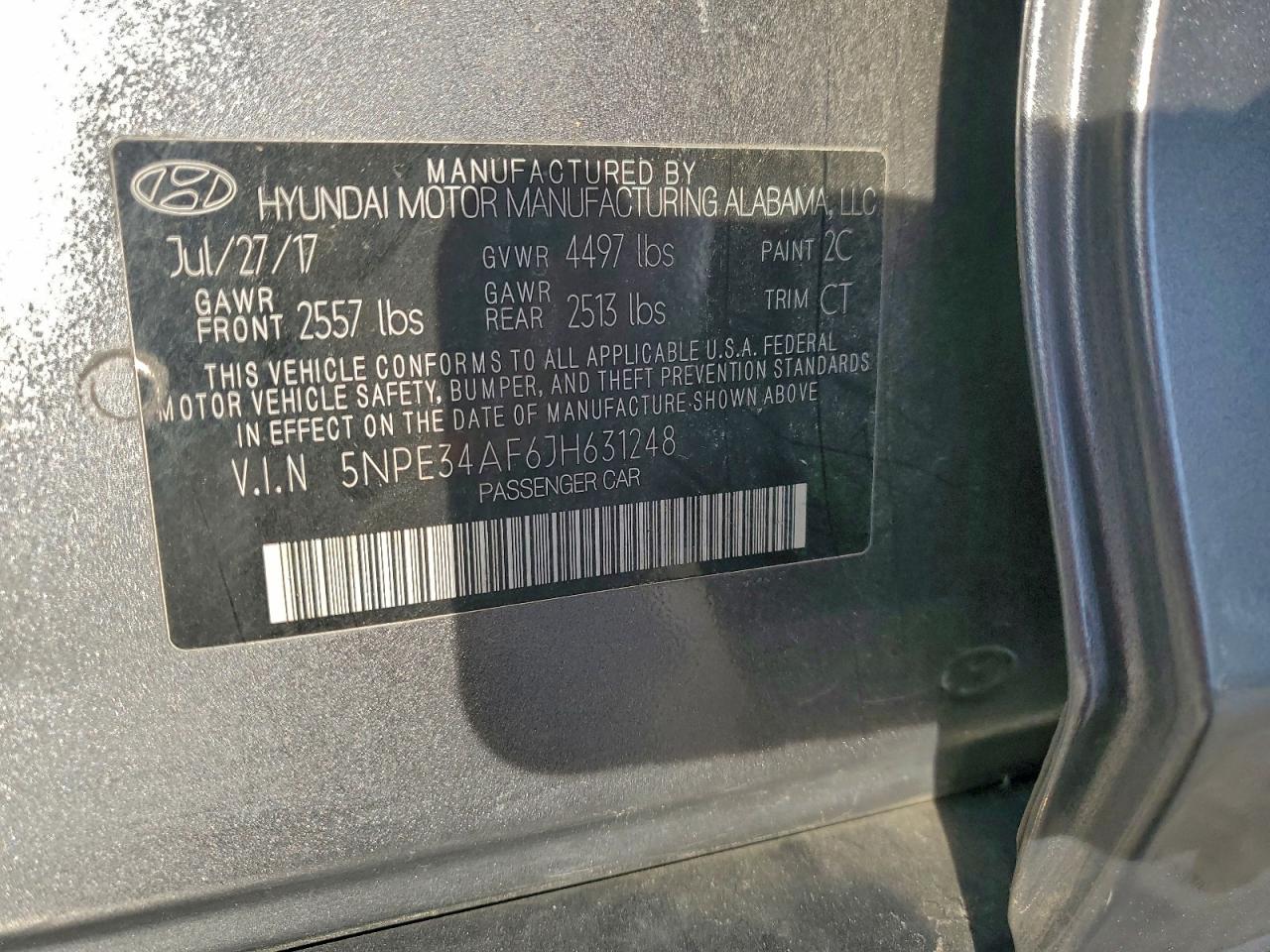 2018 HYUNDAI SONATA SPORT photo 12