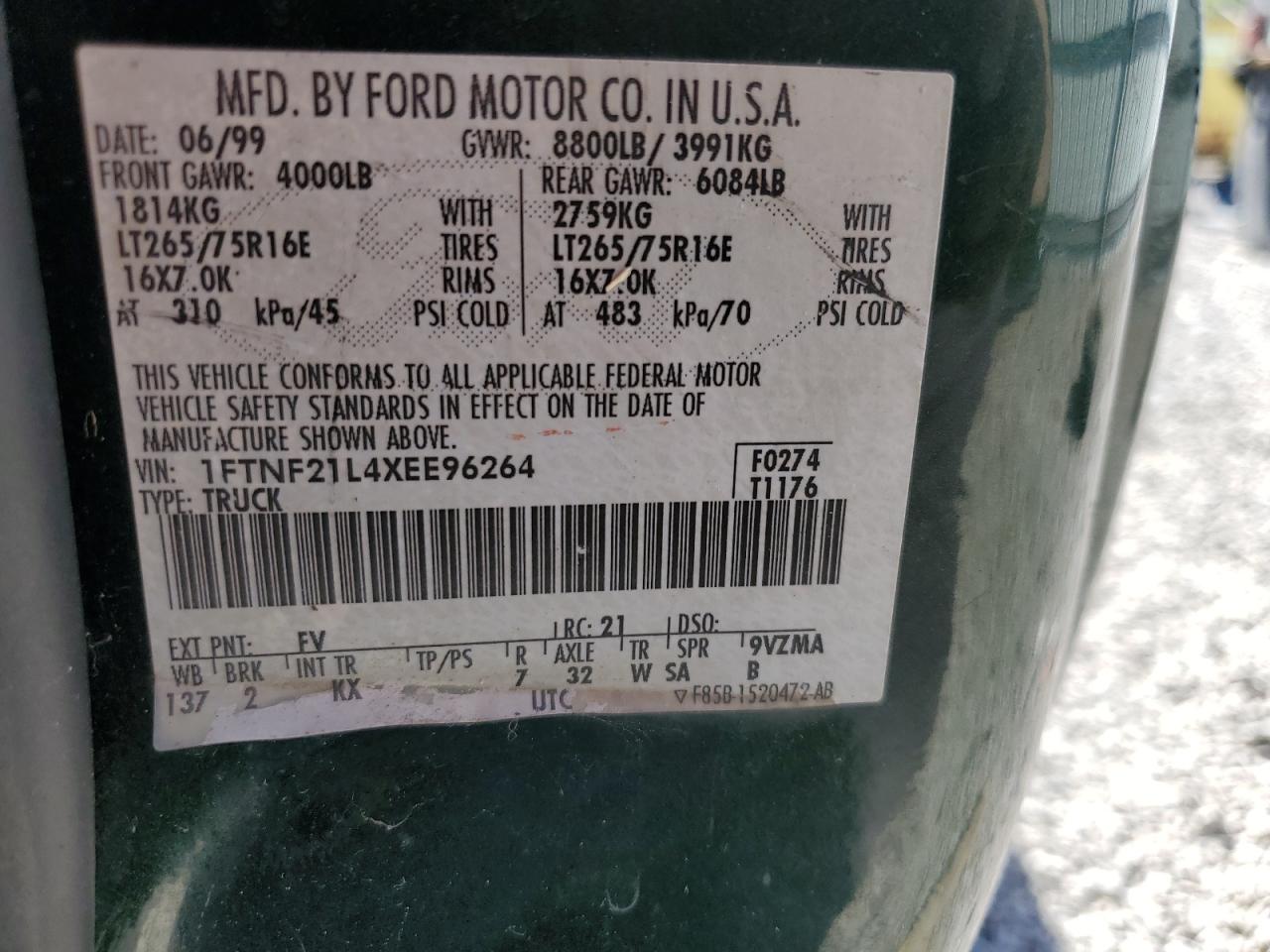 1999 FORD F250 SUPER DUTY photo 12